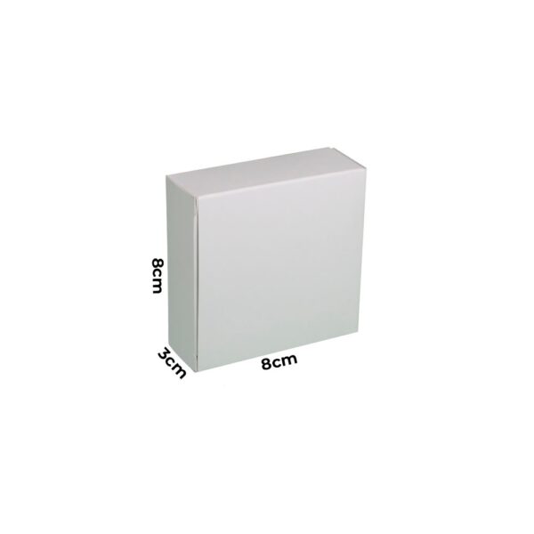 ESTUCHE 80X30X80 mm BLANCO PLASTIFICADO MATE